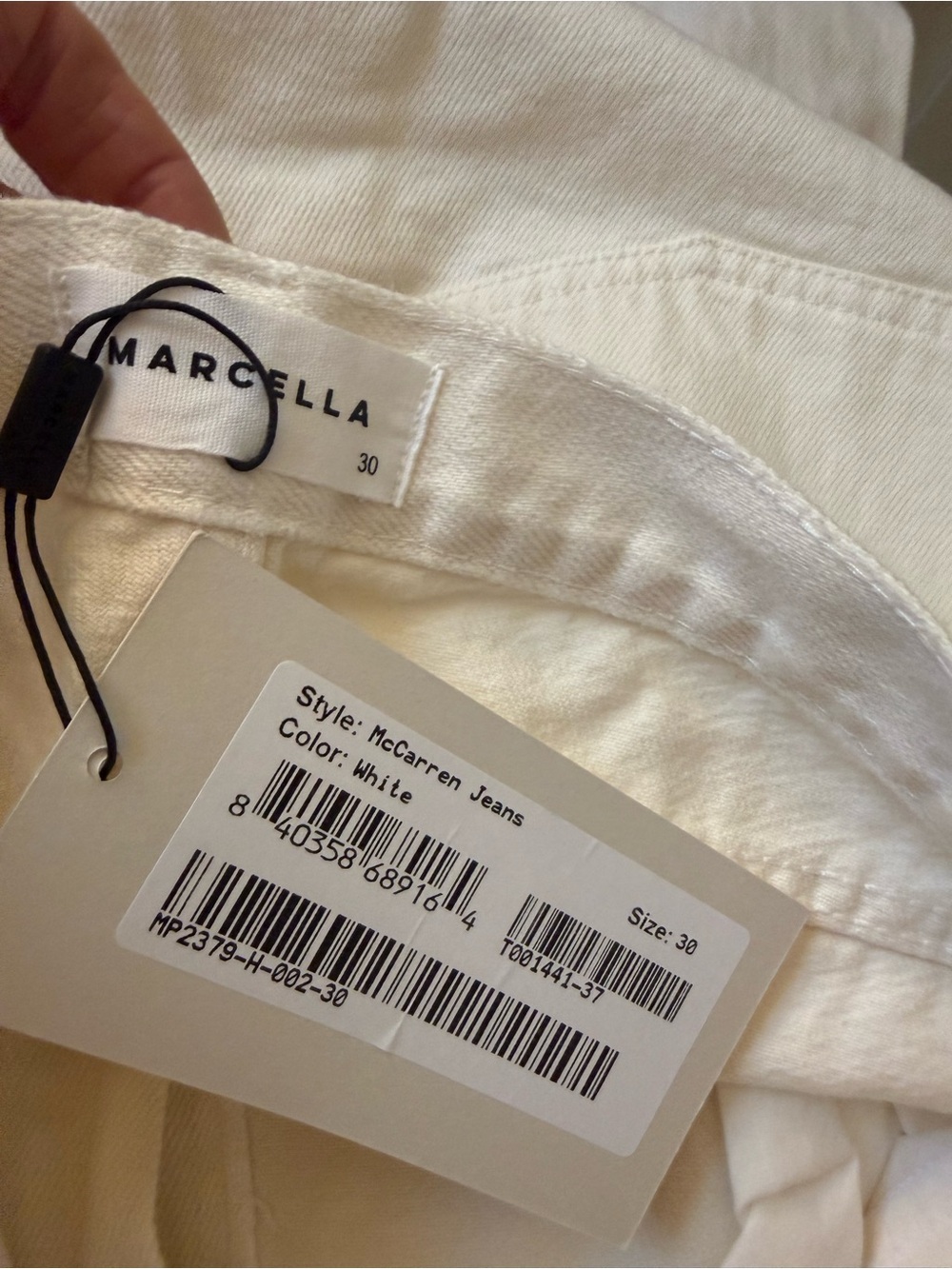 Marcella White McCarren Jeans -white/off white
